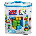 Mega Bloks - Sac Medium Classique 60 briques - Briques de construction - 12 mois et + DCH55