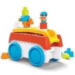 Vehicule - Engin Terrestre  A Construire Mega Bloks - Tourni Wagon - jouet de construction - 1er age - 12 mois et +