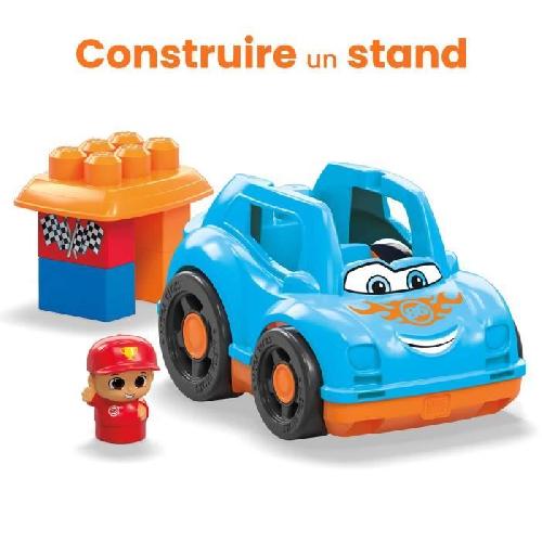 Jeu D'assemblage - Jeu De Construction - Jeu De Manipulation MEGA Bloks - Voiture de course - Jouet de construction - 1 an et + HKN41