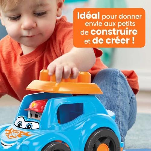 Jeu D'assemblage - Jeu De Construction - Jeu De Manipulation MEGA Bloks - Voiture de course - Jouet de construction - 1 an et + HKN41