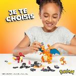 Jeu D'assemblage - Jeu De Construction - Jeu De Manipulation Mega Construx-Coffret Évolution Salameche-Pokémon HFG06