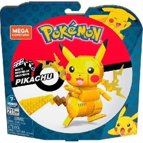 Jeu D'assemblage - Jeu De Construction - Jeu De Manipulation Mega Construx - Pokemon Pikachu a construire - Briques de construction - 7 ans et + GMD31