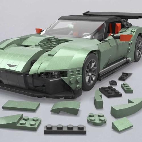 Jeu D'assemblage - Jeu De Construction - Jeu De Manipulation MEGA-Hot Wheels-Aston Martin Vulcan Kit de Construction (986 pieces) HMY97