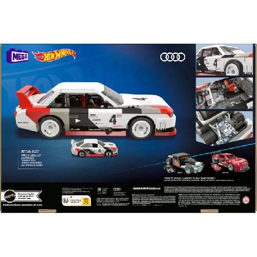 Jeu D'assemblage - Jeu De Construction - Jeu De Manipulation MEGA-Hot Wheels-Audi 90 Quattro IMSA GTO. 973 pieces a construire HRY20