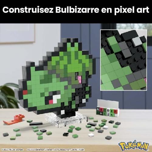 Jeu D'assemblage - Jeu De Construction - Jeu De Manipulation MEGA-Pokémon-Bulbizarre-Coffret de construction rétro 374 pieces - MEGA Pokémon - HTH75