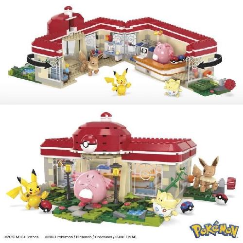 Jeu D'assemblage - Jeu De Construction - Jeu De Manipulation MEGA Pokémon-Centre Pokémon de la Foret-Jouet a construire (648 pcs) HNT93