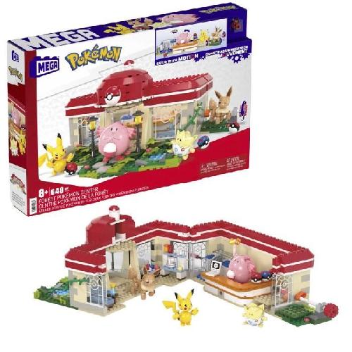 Jeu D'assemblage - Jeu De Construction - Jeu De Manipulation MEGA Pokémon-Centre Pokémon de la Foret-Jouet a construire (648 pcs) HNT93