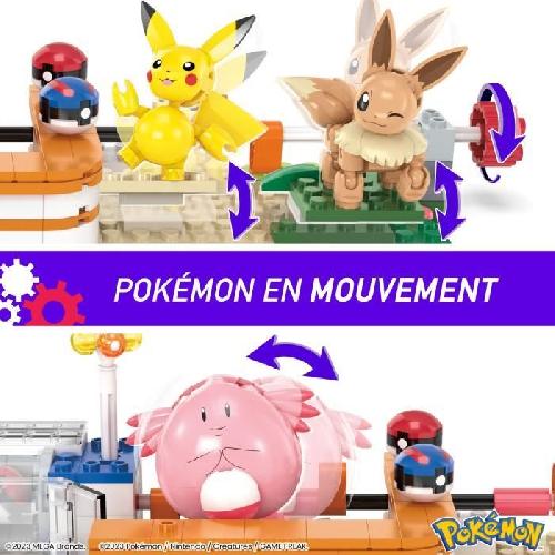 Jeu D'assemblage - Jeu De Construction - Jeu De Manipulation MEGA Pokémon-Centre Pokémon de la Foret-Jouet a construire (648 pcs) HNT93