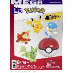 Jeu D'assemblage - Jeu De Construction - Jeu De Manipulation MEGA-Pokémon-Coffret construction 4 figurines et 1 Poké Ball (79 pcs) HPX92