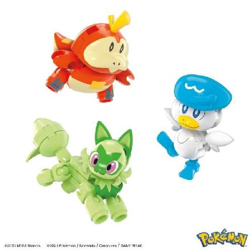 Jeu D'assemblage - Jeu De Construction - Jeu De Manipulation MEGA-Pokémon-Coffret construction 4 figurines et 1 Poké Ball (79 pcs) HPX92