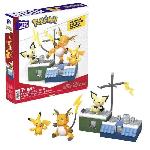 Jeu D'assemblage - Jeu De Construction - Jeu De Manipulation MEGA Pokémon-Coffret de construction Pikachu-Coffret avec 3 figurines articulées (160 pieces) pour enfants HKT23