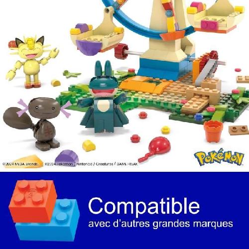 Jeu D'assemblage - Jeu De Construction - Jeu De Manipulation MEGA Pokémon-Coffret La Grande Roue-Jouet a construire HXF80