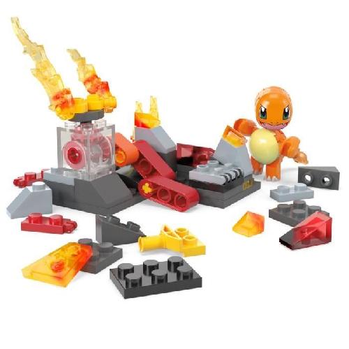 Jeu D'assemblage - Jeu De Construction - Jeu De Manipulation MEGA-Pokémon-Danse Flammes de Salameche-Coffret a construire (81 pcs) HTH86