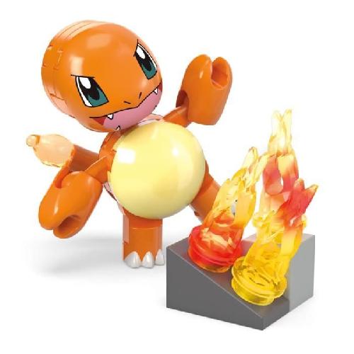 Jeu D'assemblage - Jeu De Construction - Jeu De Manipulation MEGA-Pokémon-Danse Flammes de Salameche-Coffret a construire (81 pcs) HTH86