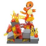 Jeu D'assemblage - Jeu De Construction - Jeu De Manipulation MEGA-Pokémon-Danse Flammes de Salameche-Coffret a construire (81 pcs) HTH86