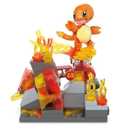 Jeu D'assemblage - Jeu De Construction - Jeu De Manipulation MEGA-Pokémon-Danse Flammes de Salameche-Coffret a construire (81 pcs) HTH86