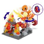 Jeu D'assemblage - Jeu De Construction - Jeu De Manipulation MEGA-Pokémon-Danse Flammes de Salameche-Coffret a construire (81 pcs) HTH86