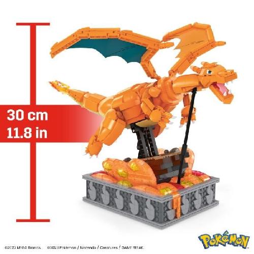 Jeu D'assemblage - Jeu De Construction - Jeu De Manipulation MEGA-Pokémon-Dracaufeu en Mouvement. a construire (1 663 pcs) HMW05