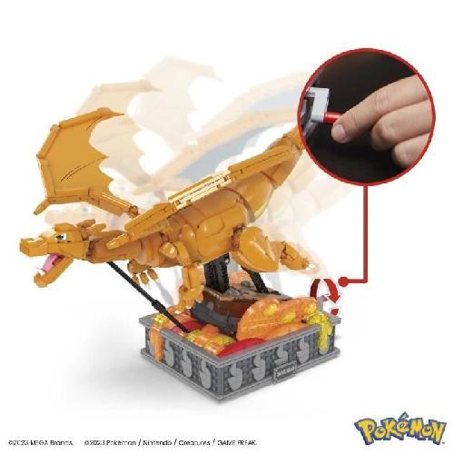 Jeu D'assemblage - Jeu De Construction - Jeu De Manipulation MEGA-Pokémon-Dracaufeu en Mouvement. a construire (1 663 pcs) HMW05