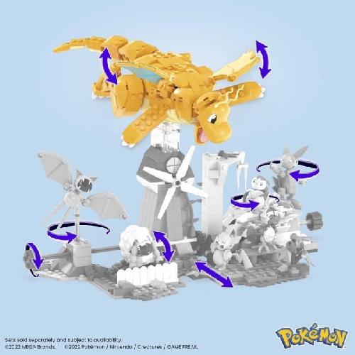 Jeu D'assemblage - Jeu De Construction - Jeu De Manipulation MEGA Pokémon - Dracolosse - Jouet de construction - 7 ans et + HKT25