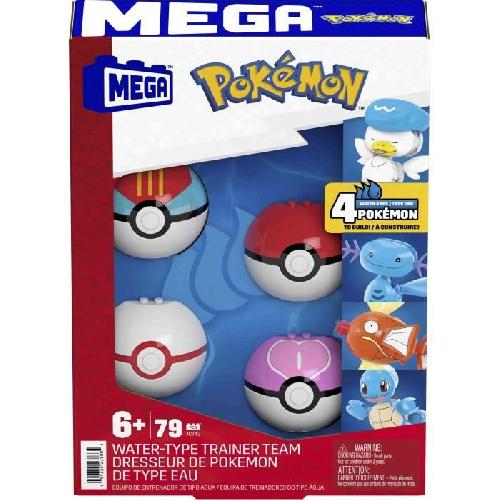 Jeu D'assemblage - Jeu De Construction - Jeu De Manipulation MEGA Pokémon-Dresseur De Pokémon De Type Eau-Coffret De Construction - 6 ans+- JCT42