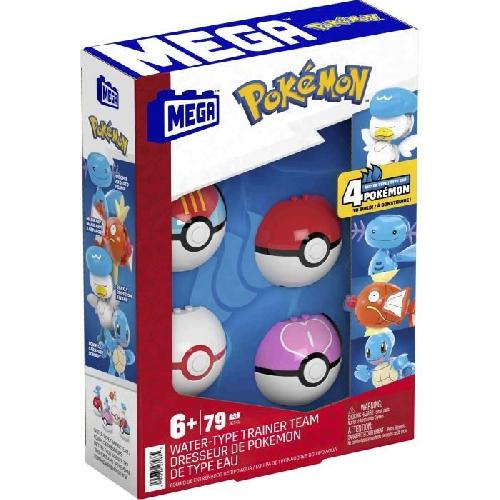 Jeu D'assemblage - Jeu De Construction - Jeu De Manipulation MEGA Pokémon-Dresseur De Pokémon De Type Eau-Coffret De Construction - 6 ans+- JCT42