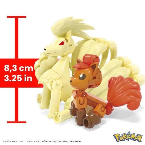 Jeu D'assemblage - Jeu De Construction - Jeu De Manipulation MEGA-Pokémon-Évolution Goupix-Coffret de 2 figurines et 145 pieces HTH79