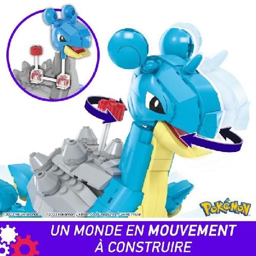 Jeu D'assemblage - Jeu De Construction - Jeu De Manipulation MEGA Pokémon-Lokhlass-Figurine articulée a construire (527 pcs) HKT26