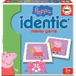 Jeux De Societe Mémoire Peppa Pig - EDUCA - Idendit - Forme des paires - Garçon et Fille - 3 ans et plus