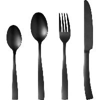 Menagere - Service Complet De Couverts  Ménageres - ARTHUR MARTIN - AM5136 - 24 pieces - Acier inoxydable - Finition noir