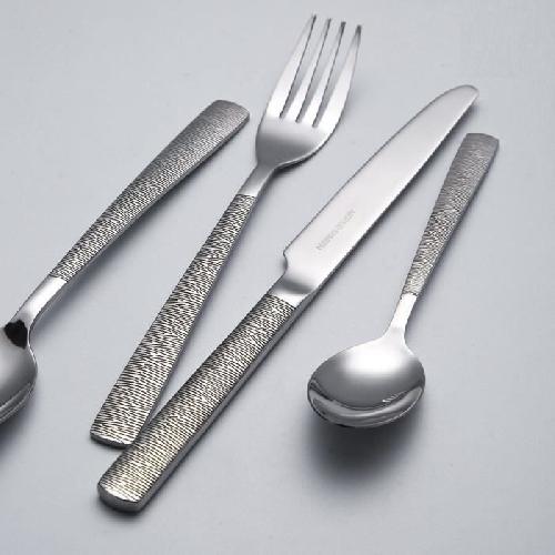 Ménageres - ARTHUR MARTIN - AM1551 - 24 pieces - Acier inoxydable - Finition manche strié