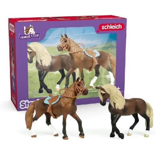 Figurine Miniature - Personnage Miniature Mes Premiers chevaux Paso Péruvien. Figurines 2 chevaux. SCHLEICH 42738 Horse Club. des 5 ans