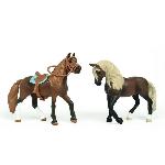 Figurine Miniature - Personnage Miniature Mes Premiers chevaux Paso Péruvien. Figurines 2 chevaux. SCHLEICH 42738 Horse Club. des 5 ans