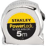 Longueur (metre - Ruban - Pige A Ruban) Mesure - STANLEY - 0-33-514 - Blade Armor - 5 m x 25 mm - Powerlock