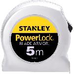 Longueur (metre - Ruban - Pige A Ruban) Mesure - STANLEY - 0-33-514 - Blade Armor - 5 m x 25 mm - Powerlock