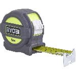 Ruban De Masquage - Masking Tape Metre ruban - RYOBI - RTM5M - 5 m - Largeur 25 mm - Crochet securise