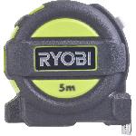 Ruban De Masquage - Masking Tape Metre ruban - RYOBI - RTM5M - 5 m - Largeur 25 mm - Crochet securise