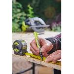 Ruban De Masquage - Masking Tape Metre ruban - RYOBI - RTM5M - 5 m - Largeur 25 mm - Crochet securise