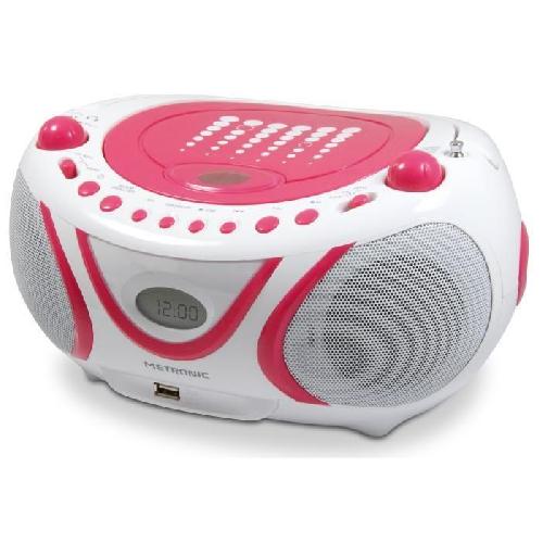 Radio Cd - Radio Cassette - Fm METRONIC Radio Cd-Mp3 Pop Pink