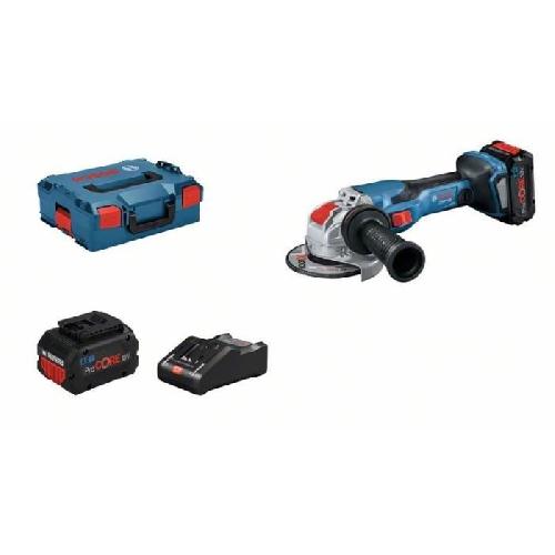 Meuleuse Meuleuse angulaire Bosch Professional GWX 18V-15 C + 2 batteries ProCORE 5.5Ah + chargeur GAL 1880 CV+ L-Boxx - 06019H6402