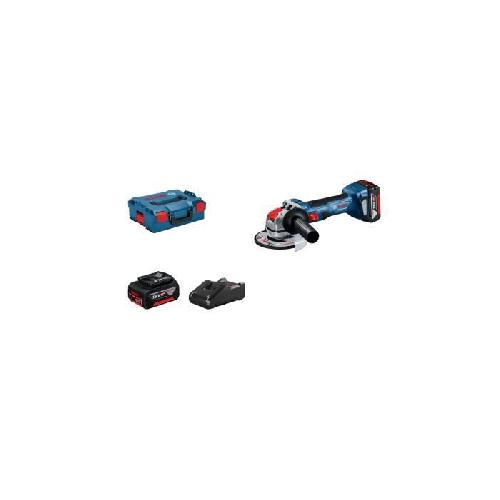 Meuleuse Meuleuse angulaire Bosch Professional GWX 18V-7 - Diametre disque 125 mm + 2 batteries 4.0Ah + L-Boxx - 06019H9105