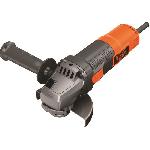 Meuleuse d'angle filaire 900W BLACK+DECKER - BEG220-QS - Decouper - Noir - 125mm - 1200 trs-min