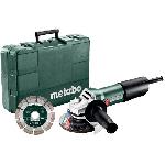 Meuleuse Meuleuse d'angle filaire METABO W 850-125 - Disque diamanté inclus