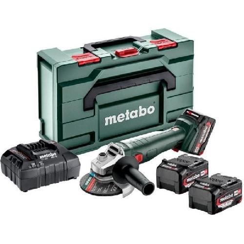 Meuleuse Meuleuse d'angle sans fil - METABO - W 18 L 9-125 Quick - 18 V - MetaBOX 165 L