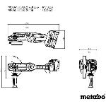 Meuleuse Meuleuse d'angle sans fil - METABO - WPB 36-18 LTX BL 24-230 Quick - 18 V - Découpe béton - 77 mm