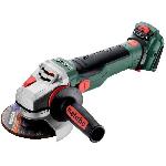 Meuleuse Meuleuse d'angle sans fil - METABO - WVB 18 LTX BL 15-125 Quick - 18 V - MetaBOX 165 L