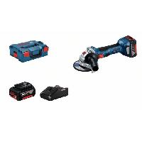 Meuleuse Meuleuse angulaire Bosch Professional GWS 18V-7 + 2 batteries 4.0Ah + Chargeur GAL 18V-40 + L-Boxx - 06019H9005