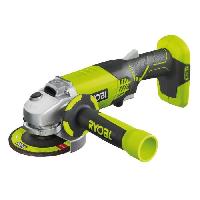 Meuleuse RYOBI - Meuleuse d'angle 18V ONE+ 115 mm - 7 500 tr-min - poignee auxiliaire - Livree avec 1 disque a ebarber - R18AG-0