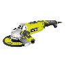 Meuleuse RYOBI - Meuleuse d'angle 2000 W 230 mm - 6 600 tr/min - poignée orientable 180° + disque métal 230 mm & clé de service - EAG2000-G