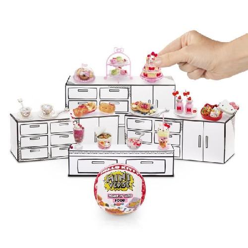 Jeu De Cuisine Creative - Jeu Culinaire MGA Miniverse - Hello Kitty - Jeu Créatif - Boissons ou nourriture - Loisirs créatif et décoratif en résine - Non Comestible - 8 ans